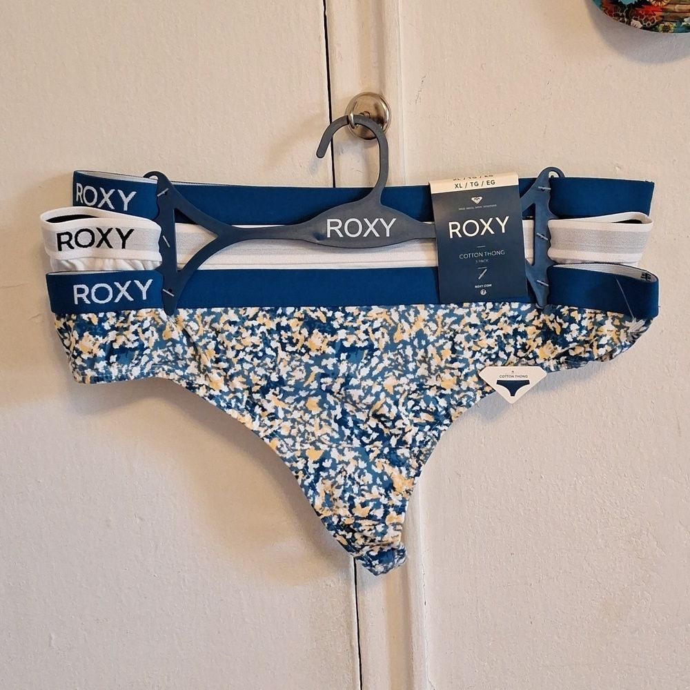 Roxy cotton thongs band style 3pk SIZE XL